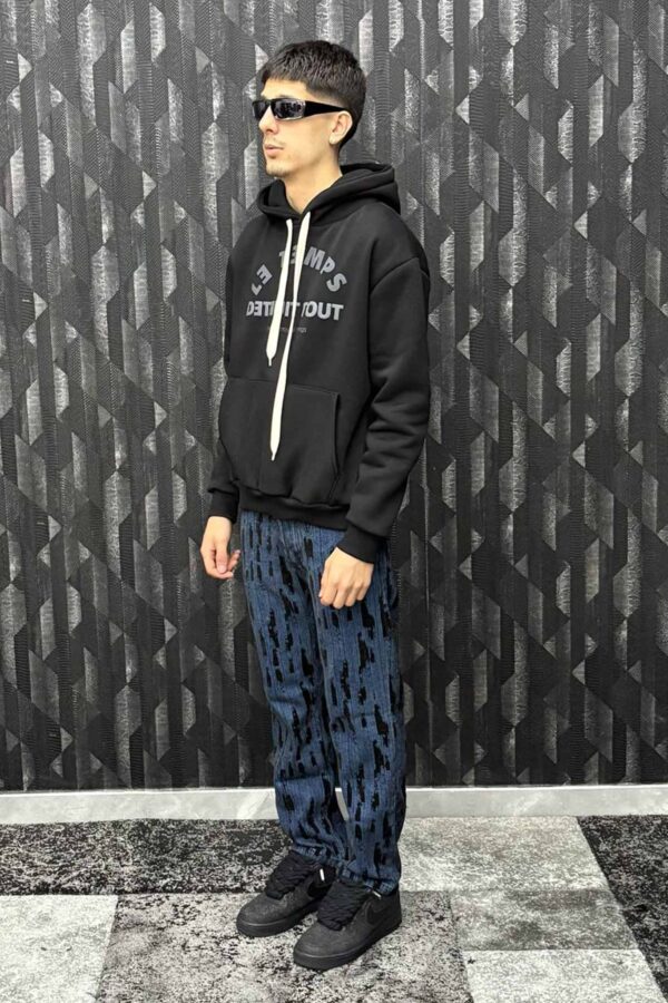 Jeans regular con fantasia - immagine 2