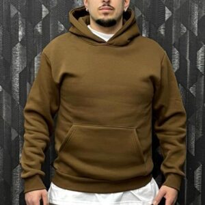 Felpa Box Fit marrone