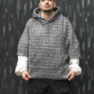 Felpa pull grigia
