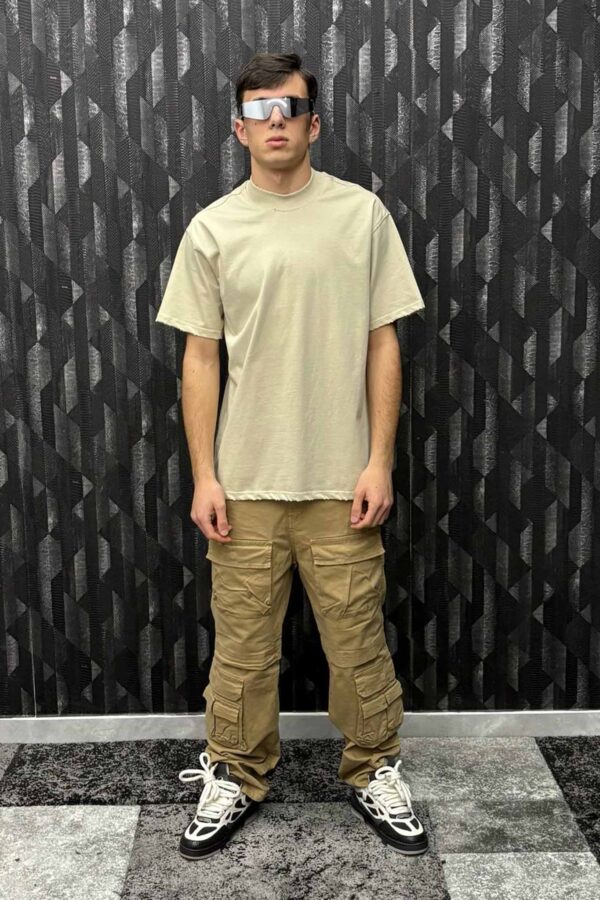 T shirt beige - immagine 4