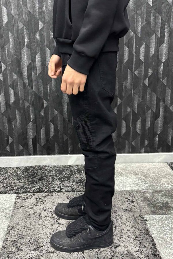 Jeans Biker nero - immagine 3