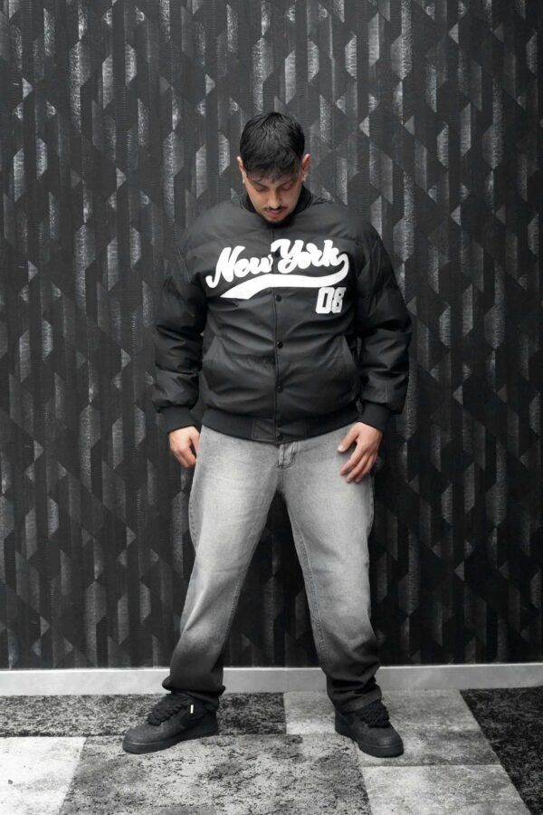 Bomber foderato con logo - immagine 4