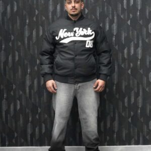 Bomber foderato con logo