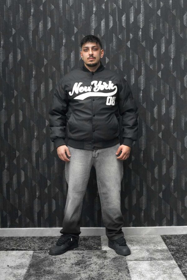 Bomber foderato con logo