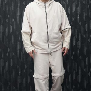 Tuta con zip rimovibile